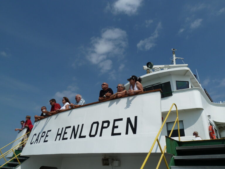 Ferry passengers on the Cape Henlopen deck