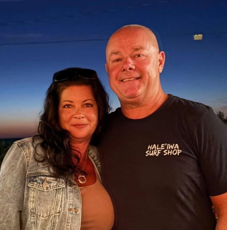 Don Miller poses with his Wife